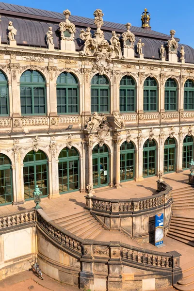 Dresden Alemanha Setembro 2020 Palácio Barroco Zwinger Século Xviii Vista — Fotografia de Stock