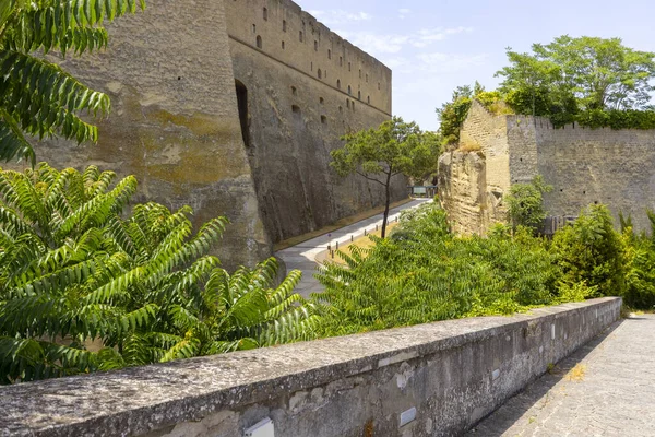 Castel Sant Elmo Μεσαιωνικό Φρούριο Που Βρίσκεται Στο Λόφο Vomero — Φωτογραφία Αρχείου