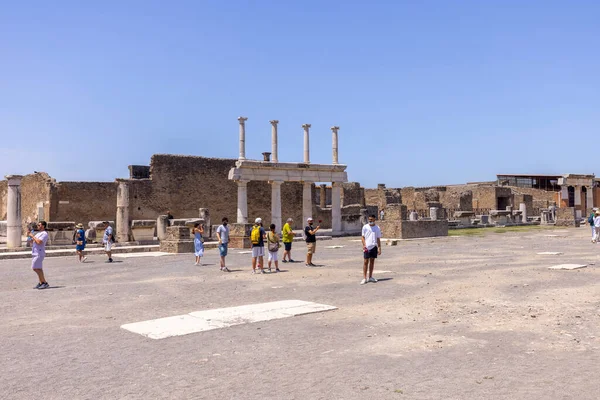 Pompeji Neapel Italien Juni 2021 Das Forum Von Pompeji Mit — Stockfoto