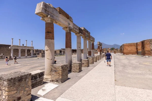 Pompeji Neapel Juni 2021 Ruinen Einer Antiken Stadt Die Durch — Stockfoto