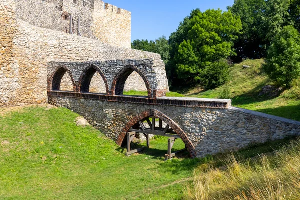 Ortaçağ Gotik Kalesi Bedzin Kalesi Yukarı Silezya Bedzin Polonya Yüzyılda — Stok fotoğraf