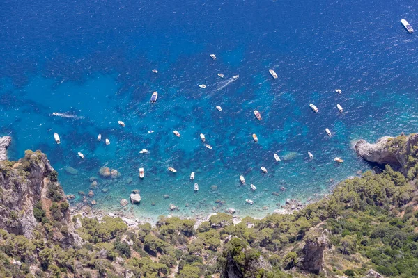 Veduta Aerea Della Costa Rocciosa Sul Mar Tirreno Vicino Marina — Foto Stock