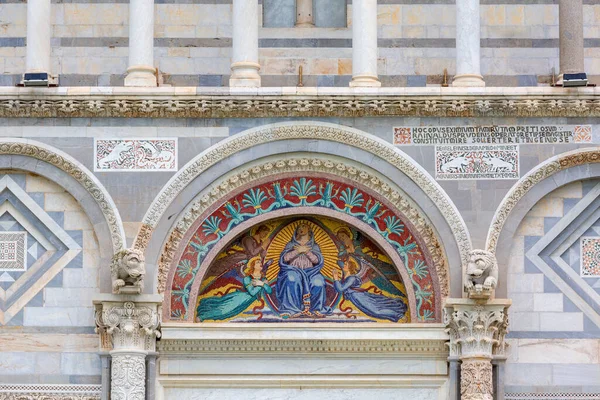 Mosaic Entrance Door Pisa Cathedral Piazza Del Duomo Pisa Italy — Stock Photo, Image