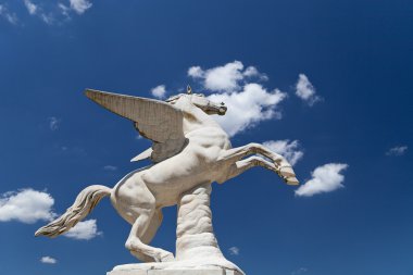 Pegasus heykel Boboli Gardens Floransa, İtalya antik 