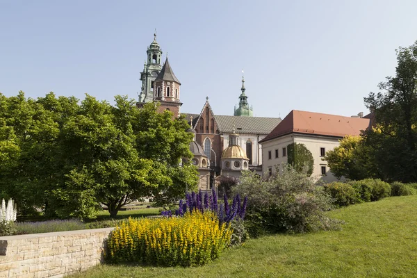 Château royal de Wawel avec cathédrale de Wawel à Cracovie, Pologne — Photo