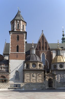 Polonya eski cracow kasaba wawel pamsheets üzerinde Wawel Katedrali