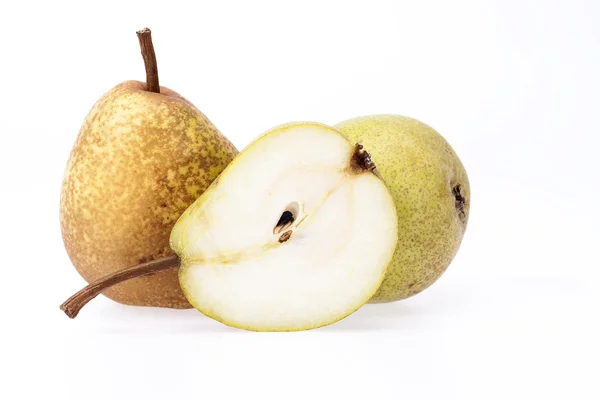 Some  pears isolated on white background, close up — Stockfoto