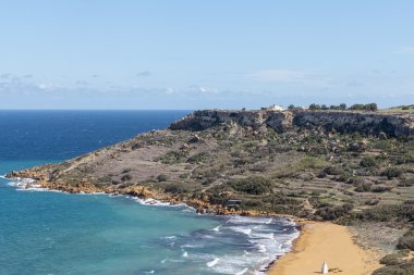  Ramla Bay Malta Akdeniz, Europe üzerinde görünüm