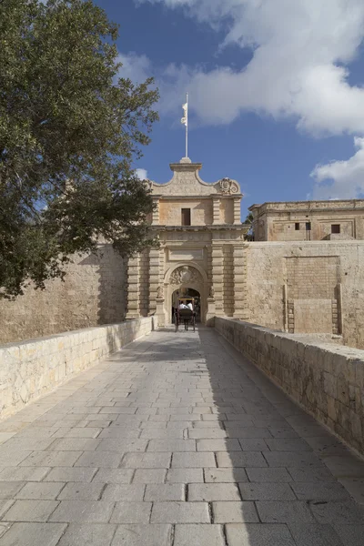 City Gate to the medieval town Mdina, Malta