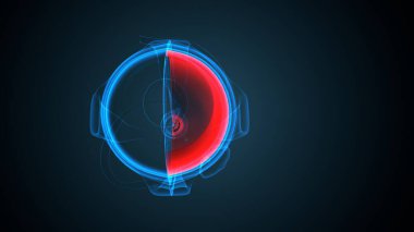 Göz kapağı anatomisi. 3d hazırlayıcı