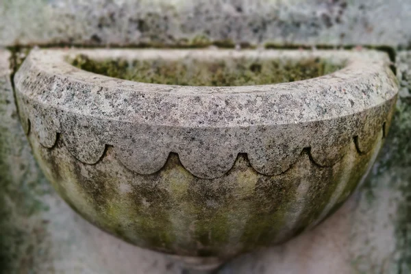 Old fountain detail concrete stone texture — Stock Photo, Image