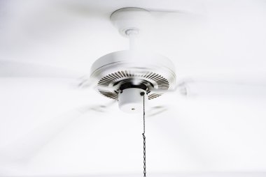 Hareket elektrik fan tavan beyaz