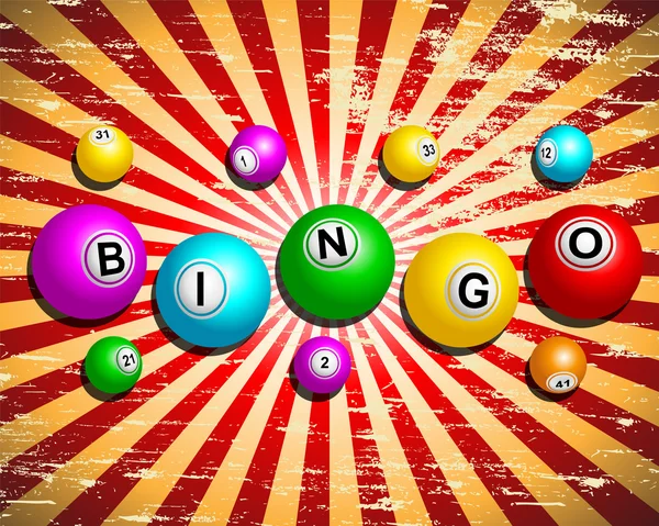 Verblasster Bingo-Hintergrund — Stockvektor