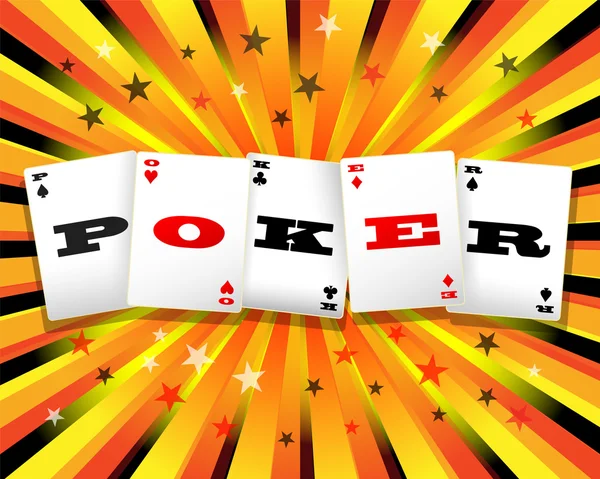 Farbenfroher Poker-Hintergrund — Stockvektor