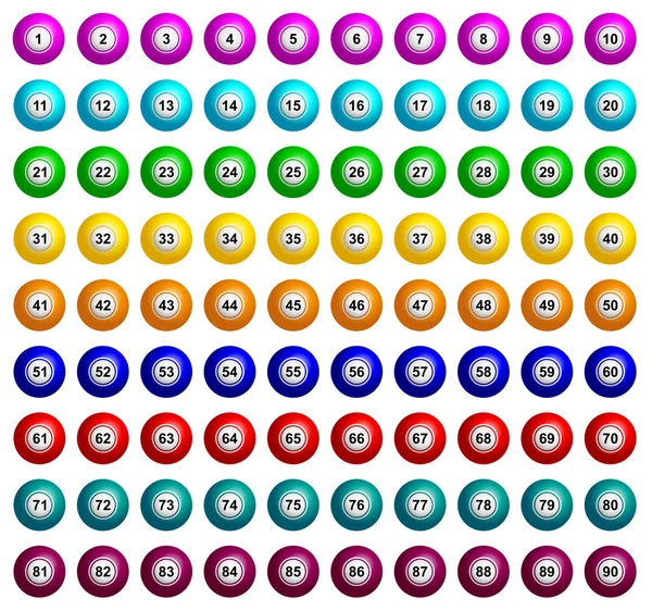 Bingo ballen — Stockvector