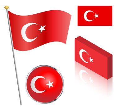 Türk bayrağı ayarlanmış