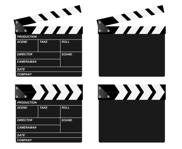 Tableros de clapper — Vector de stock