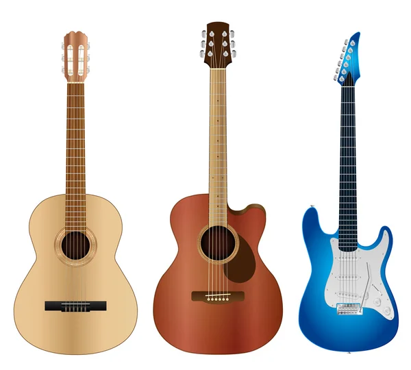 Guitares — Image vectorielle