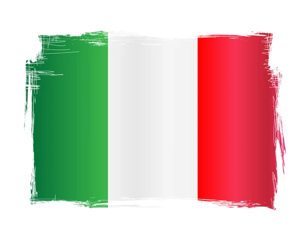 又脏又臭的意大利国旗 — 图库矢量图片
