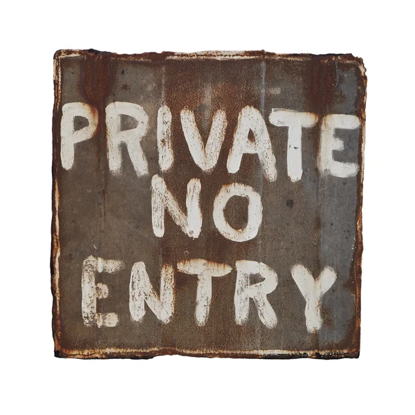 Private Sign — Stock Photo, Image