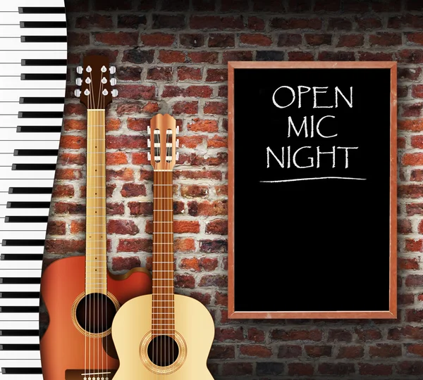 Open mic-avond — Stockfoto