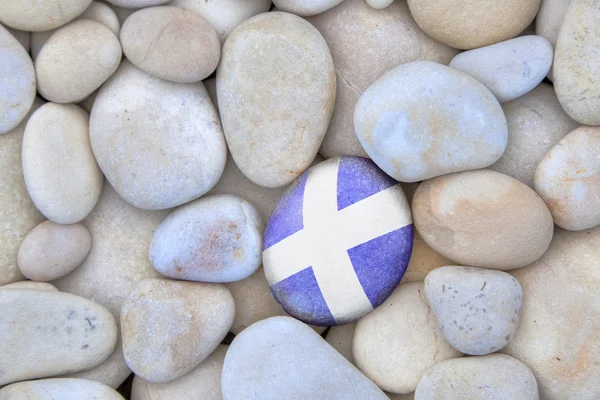 Scotland Flag Pebble — Stock Photo, Image