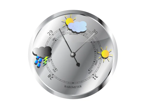 Vejrsymboler Barometer – Stock-vektor