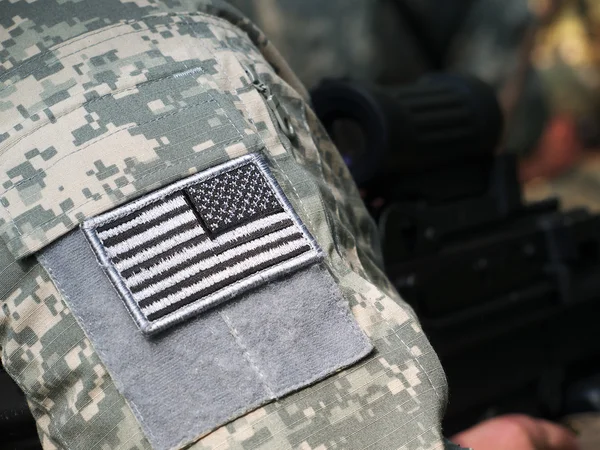 US flag sleeve patch — Stock Photo, Image