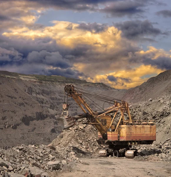 Minério de ferro opencast — Fotografia de Stock