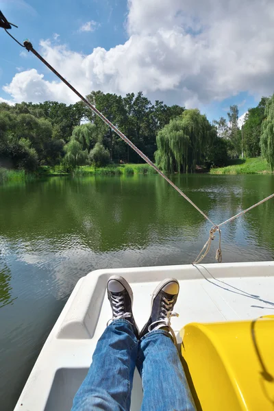 Descanse no barco — Fotografia de Stock