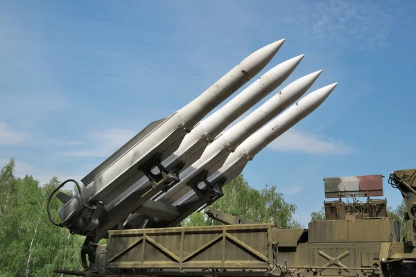 Air defense missiles — Stock Photo, Image