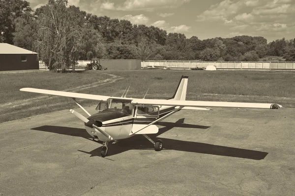 Leichtes Privatflugzeug — Stockfoto