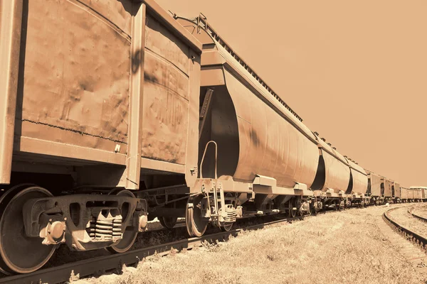 Cargo train cars — Stock Photo, Image