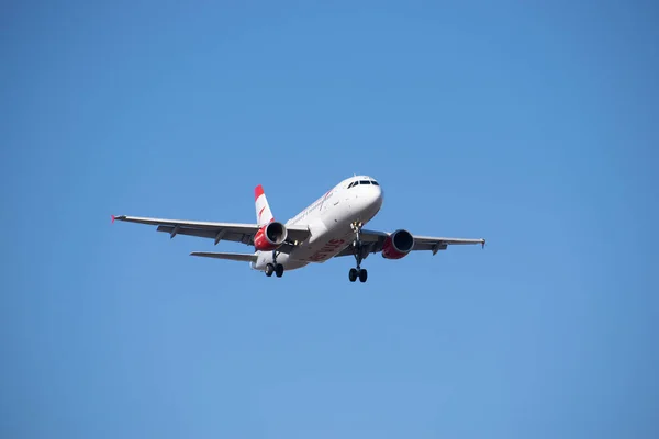 Boryspil Ucraina Marzo 2021 Austrian Airlines Airbus A319 112 Foto Stock Royalty Free