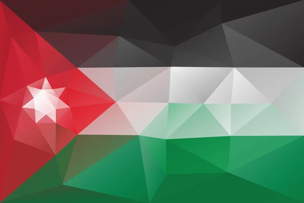 Флаг Иордании — стоковый вектор