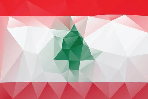 Vlajka Libanonu — Stockový vektor