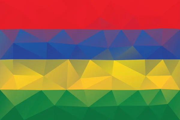 Mauritius flagga — Stock vektor