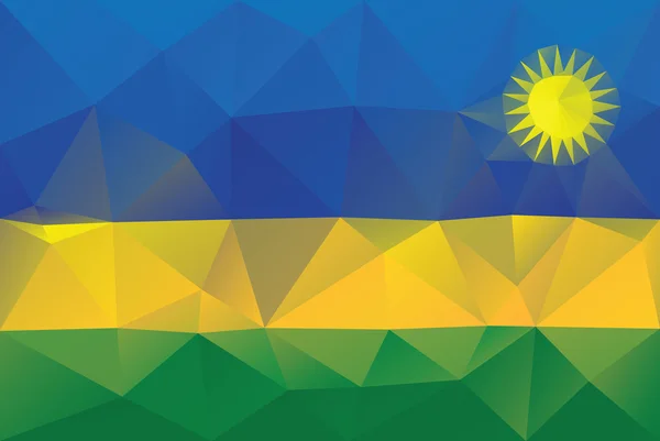 Rwanda flag — Stock Vector