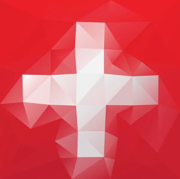 Swiss flag — Stock Vector