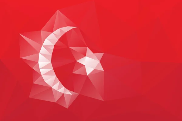 Türkische Flagge — Stockvektor