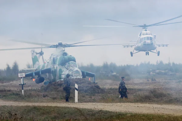 Вертолеты ВС Украины — стоковое фото