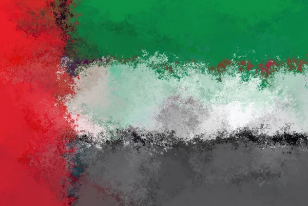 Verenigde Arabische Emiraten Vlag — Stockfoto