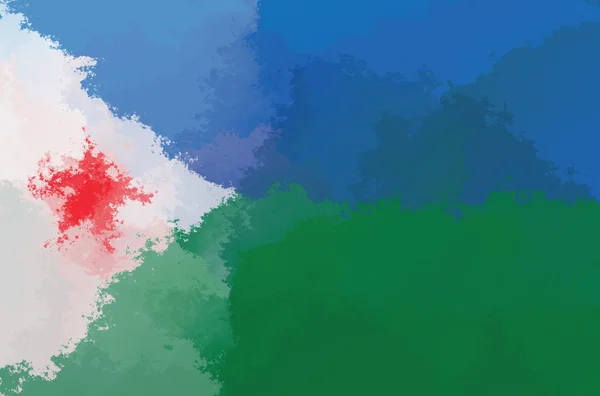吉布提国旗 — 图库照片