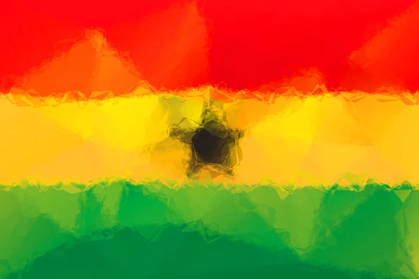 Σημαία της Γκάνας — Φωτογραφία Αρχείου