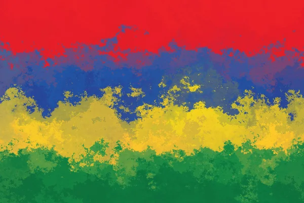 Vlag van Mauritius — Stockfoto