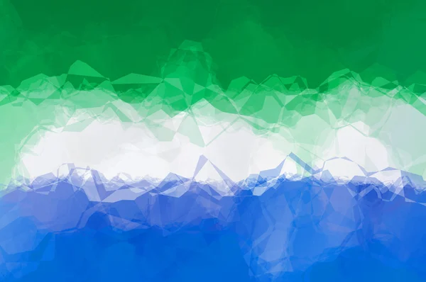 Прапор Сьєрра-Леоне Сьєрра-Леоне — стокове фото