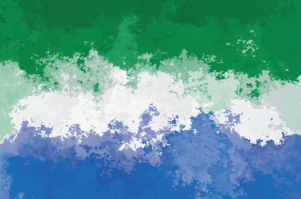 Sierra leone bayrağı — Stok fotoğraf