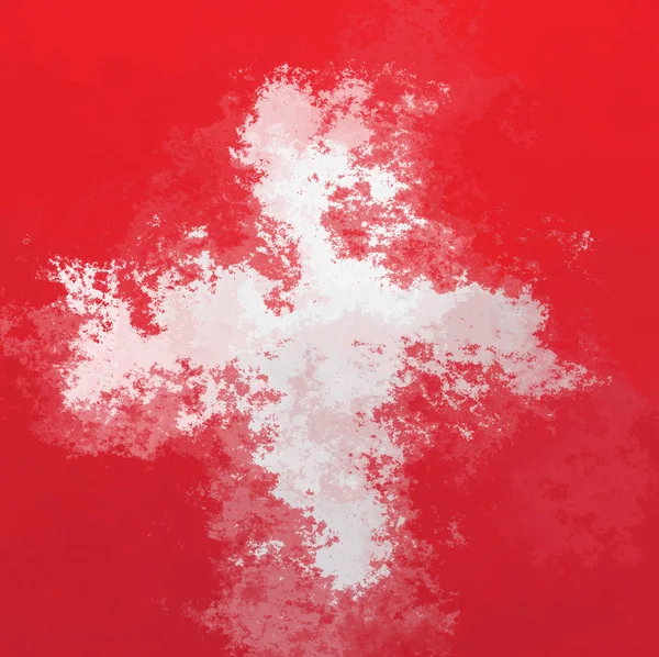 Swiss vlag — Stockfoto