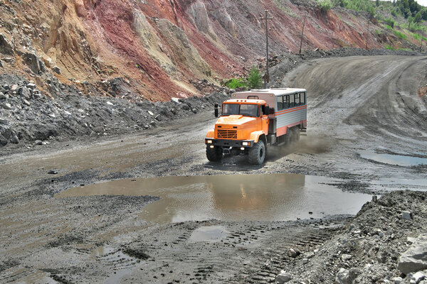 Mining crew bus