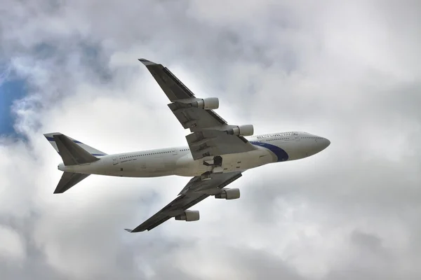 Ель Аль boeing 747 — стокове фото